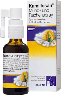 Kamillosan Mund- und Rachenspray zur Anwendung in der Mundhöhle Kamillosan