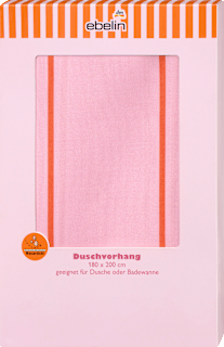 Duschvorhang rosa My happy place  ebelin