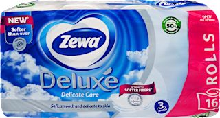 Toalettpapír Deluxe Delicate Care 16 tekercs 3 rétegű ZEWA