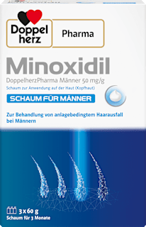Minoxidil DoppelherzPharma Männer 50 mg/g  Schaum 3x60g Doppelherz