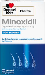 Minoxidil DoppelherzPharma 50 mg/ml Lösung für Männer 3x60ml Doppelherz