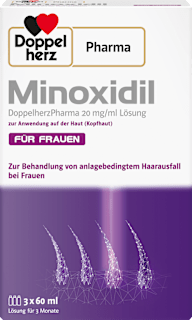 Minoxidil DoppelherzPharma 20 mg/ml Lösung für Frauen 3x60ml Doppelherz