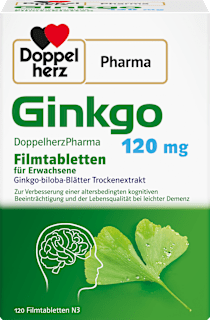 Ginkgo DoppelherzPharma 120 mg Filmtabletten Doppelherz