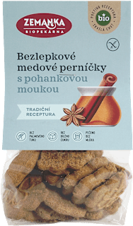 bio perníčky s pohankou a medem Biopekárna Zemanka