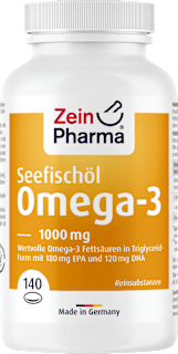 ZeinPharma Omega 3 1000 mg - Seefischöl Softgelkapseln 140 St ZeinPharma