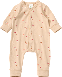 Schlafanzug mit Pilz-Muster, beige, Gr. 62/68 ALANA