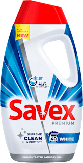 Гел за бяло пране Premium White, 40 пранета Savex