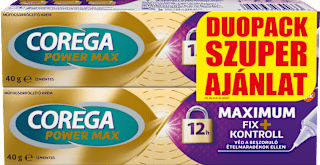 Műfogsorrögzítő krém power max COREGA