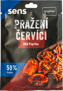 červíci kořenění s příchutí BBQ a paprika sens