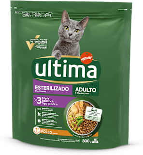 Cibo secco con pollo per gatti sterilizzati ultima