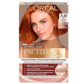 Vopsea de păr permanentă 7UR Cupru universal L'ORÉAL PARiS EXCELLENCE Creme