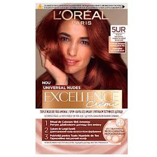 Vopsea permanentă 5UR Roșcat universal L'ORÉAL PARiS EXCELLENCE Creme