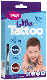 Csillámtetoválás szett, Plucky TyToo
