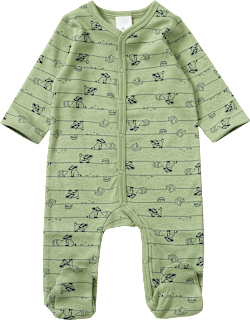 Schlafanzug mit Waldtier-Muster, grün, Gr. 46/48 ALANA