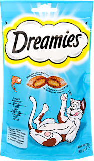 Jutalomfalat macskáknak lazac Dreamies