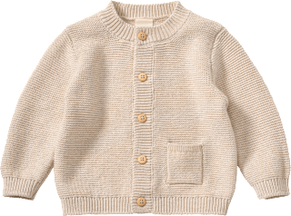 Strickjacke, beige, Gr. 62, 1 St