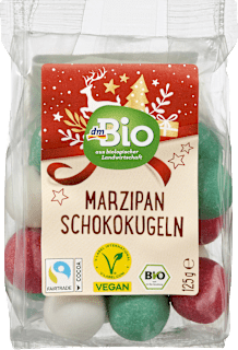 Kuglice od marcipana prelivene tamnom čokoladom i šećernim preljevom dmBio