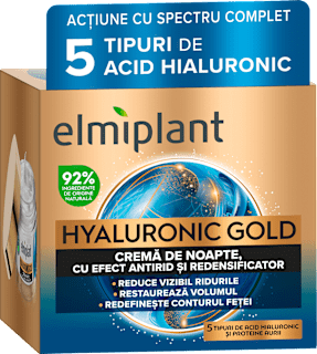 Hyaluronic Gold cremă antirid de noapte  Elmiplant