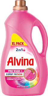 Гел за бяло и цветно пране 2в1, 54 пранета Alvina