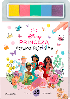 Bojanka za djecu Princeza Crtamo prstićima EGMONT