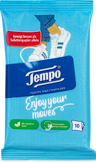 Feuchtes Toilettenpapier Reisegröße sortiert Tempo