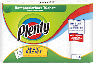 Küchenrolle Halbblatt Short & Smart 2-lagig Plenty