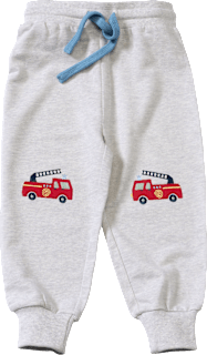 Jogginghose mit Feuerwehr-Motiv, grau, Gr. 98 ALANA