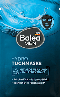 Vlažilna maska za obraz Hydro, v obliki krpice Balea MEN