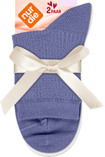 Socken mit kurzem Schaft & Modal lila + weiß Gr. 39-42 nur die