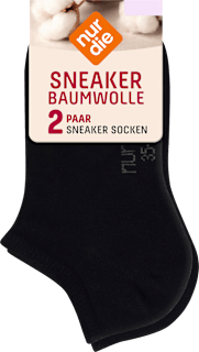 Sneakersocken schwarz Gr. 35-38 nur die