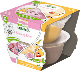 Frucht Creamy Bowl Banane, Himbeere, Apfel ab 1 Jahr (2x120 g) Freche Freunde