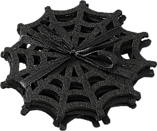 Filzuntersetzer, Spinnenetz, schwarz Dekorieren & Einrichten