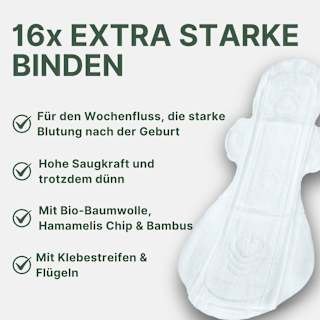 Wochenbett Box Vaginal & Kaiserschnitt Set 6tlg MyClarella