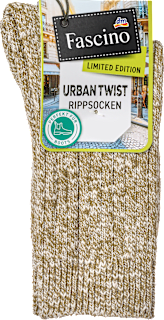 Socken in Mouliné-Optik grün Gr. 39-42, 1 St