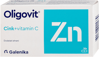 Oligovit Zn Cink + vitamin C kapsule Galenika