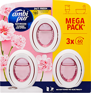 osvěžovač vzduchu do koupelny Flower & Spring 3x8 ml ambi pur