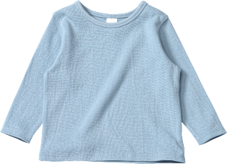 Langarmshirt mit Waffel-Struktur, blau, Gr. 92 ALANA