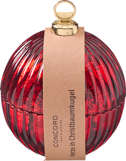 Kerzenglas gefüllt Christbaumkugel, rot Dekorieren & Einrichten