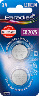 Knopfzelle CR 2025 Paradies