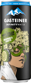 Erfrischungsgetränk Holunder & Limette Infinity Water GASTEINER