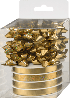 Geschenkband-Set, gold Profissimo