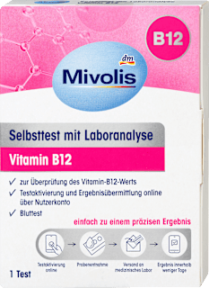 Selbsttest mit Laboranalyse Vitamin B12, 1 Anwendung Mivolis