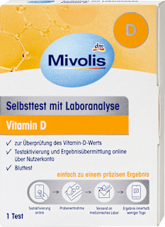 Selbsttest mit Laboranalyse Vitamin D, 1 Anwendung Mivolis