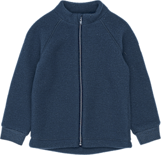 Jacke mit Merinowolle, blau, Gr. 86/92 Mikk-Line