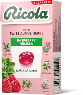 Bomboane cu zmeură și melisă Ricola