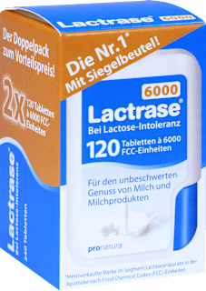 LACTRASE 6000 FCC TABL. IM KLICKSPENDER DOPPELPACK 2X120 ST Lactrase