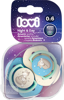 Smoczek 0-6m Night&Day Boy LOVI