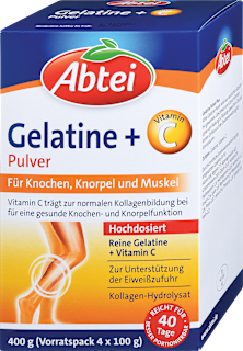 Prehransko dopolnilo Želatina + vitamin C Abtei