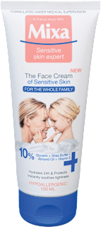 Krema za obraz  za občutljivo kožo Mixa
