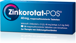 Zinkorotat-POS 40mg magensaftresistente Tabletten Zinkorotat x 2 H2O Zinkorotat-POS